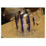 Hallow Glass Elephant Ornament