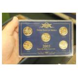 2003 Gold Plated 5 Quarters Collection