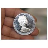 1977 Virgin Island One Dollar Silver Coin