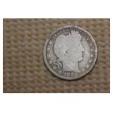 1898 Barber Silver Quarter