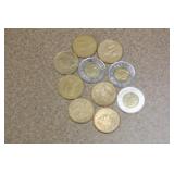 Lot of Canadian Dollar and Two Dollar Coins