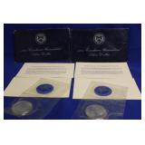 Lot Of 2 40% Silver Ike Dollars