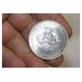 1966 Spanish 100 PTAs Silver Coin