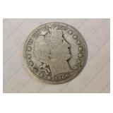 1906 Barber Silver Half Dollar