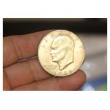 1971 Gold Plated Clad Ike Dollar