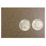 Lot of Two Kennedy Halves