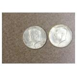 Lot of Two Kennedy Halves