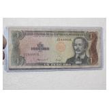 Dominican Republic One Peso Bank Note