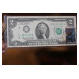 Stamped $2.00 Bicentennial Note