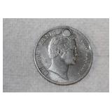 Very Rare 1843 3 1/2 Guldenor a Thaler