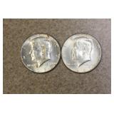 Lot of Two Kennedy Halves
