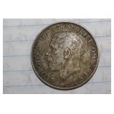 1921 Half Crown Silver Coin