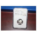 An NGC Graded 1998 - S Clad 10c Coin