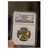 NGC Graded 2014-P Warren Harding $1.00 Coin