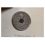 1918 French 5 Centimes