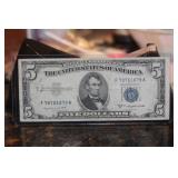 1953 Blue Seal $5.00 Note