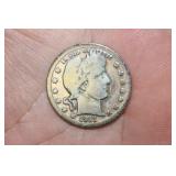 1911-S Barber Silver Quarter