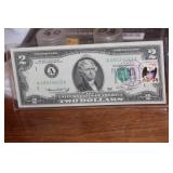 Stamped $2.00 Bicentennial Note