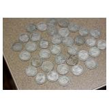 Lot of 36 80% Silver Canadian Quarters