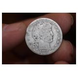1916-D Barber Silver Quarter