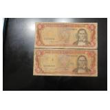 Lot of 2 Foreign Currencies