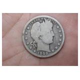 1898 Barber Silver Quarter