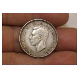 1943 Great Britain Silver One Schilling