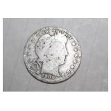 1909-D Barber Silver Quarter