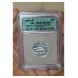 ICG Graded 2001-S Silver Quarter