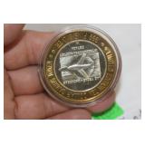 Limited Edition $10 Silver Casino Token