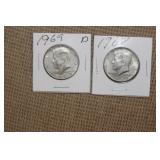 Lot of 2 Kennedy Halves