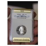 SGS Graded 2004-S Quarter