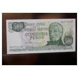 Argentina 500 Pesos Bank Note