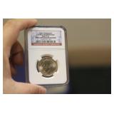NGC Graded One Dollar Gold Plated Coin