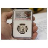 NGC Graded 2018 - S Silver Quarter