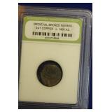 A Slabbed Medievel Bronze Nummis Coin