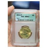 ICG Graded Presidential Dollar