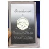 A 1973-S 40% Silver Ike Dollar