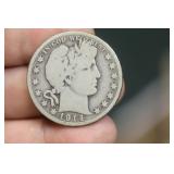 1914-S Barber Half Dollar