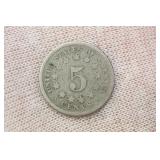 1867 Shield Nickel