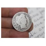 1902 Barber Silver Quarter