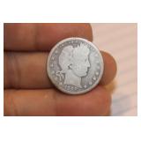 1908 Barber Silver Quarter