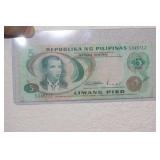 Philippines 5 Piso Bank Note
