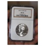NGC Graded 2005-D SMS 50c