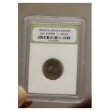 A Slabbed Medievel Bronze Nummis Coin