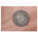 1910-D Barber Silver Quarter