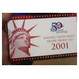2001 US Mint Silver Proof Set