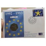 Europe Commemorative 50 Pence Issue Coin