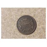 1865 Two Cent Piece