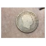 1817 Silver Half Crown